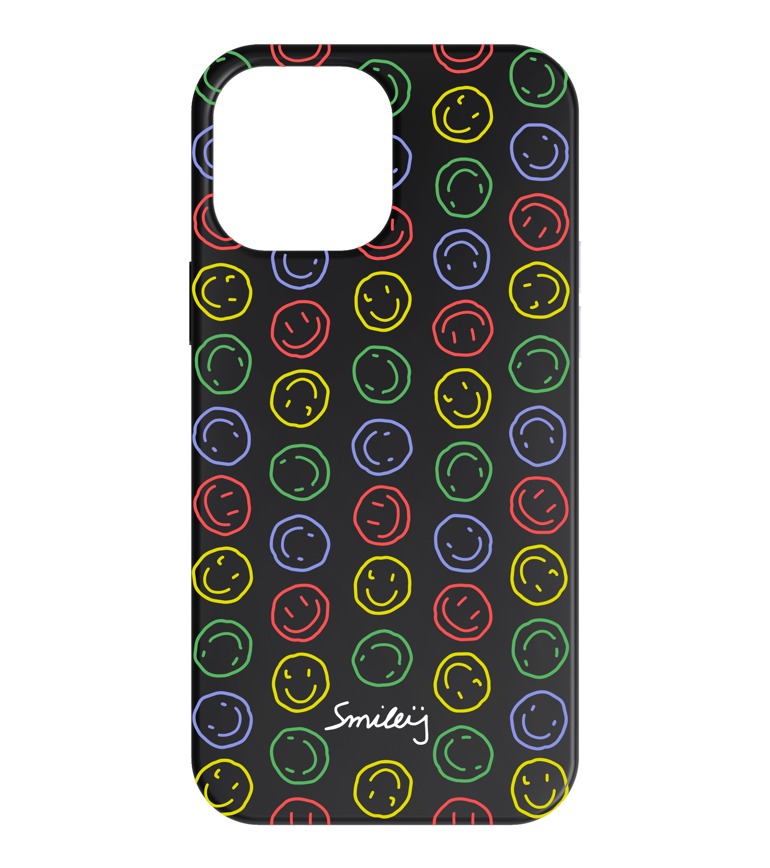 Smiley Handyhulle Soft Case schwarz