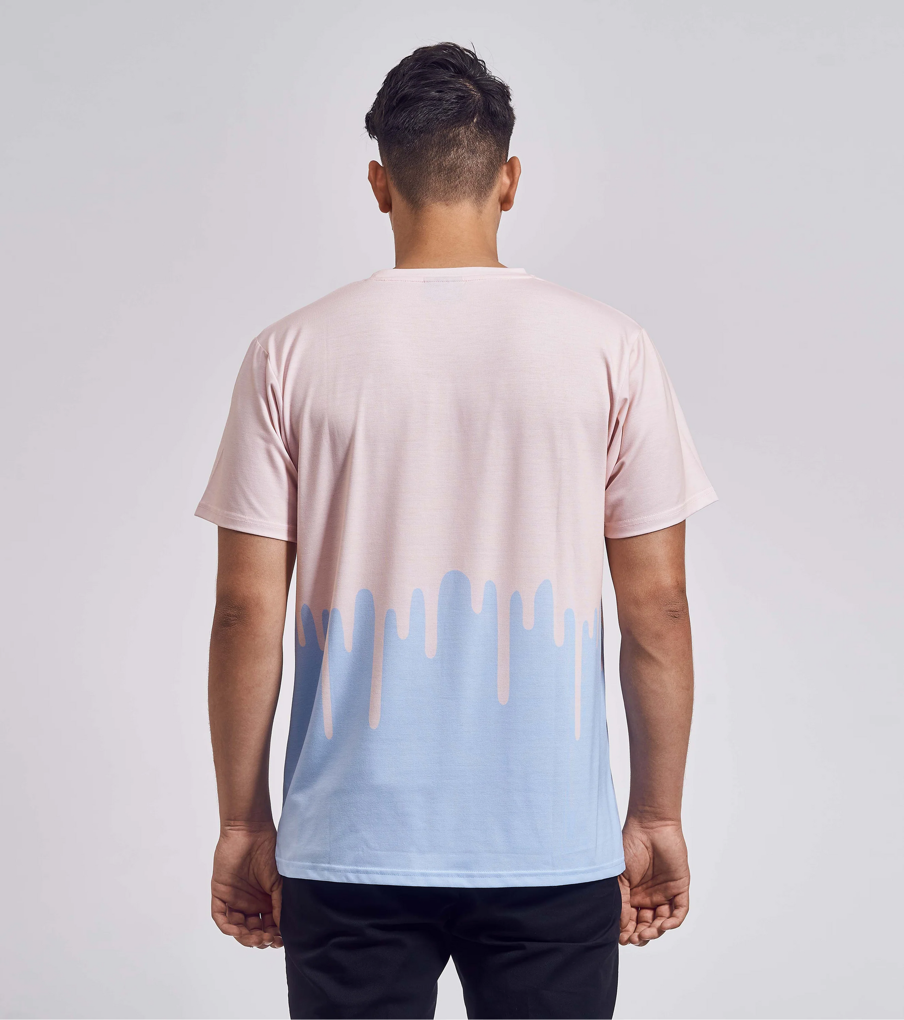 Schei** Boxer - Pinker Farbdrip T-Shirt