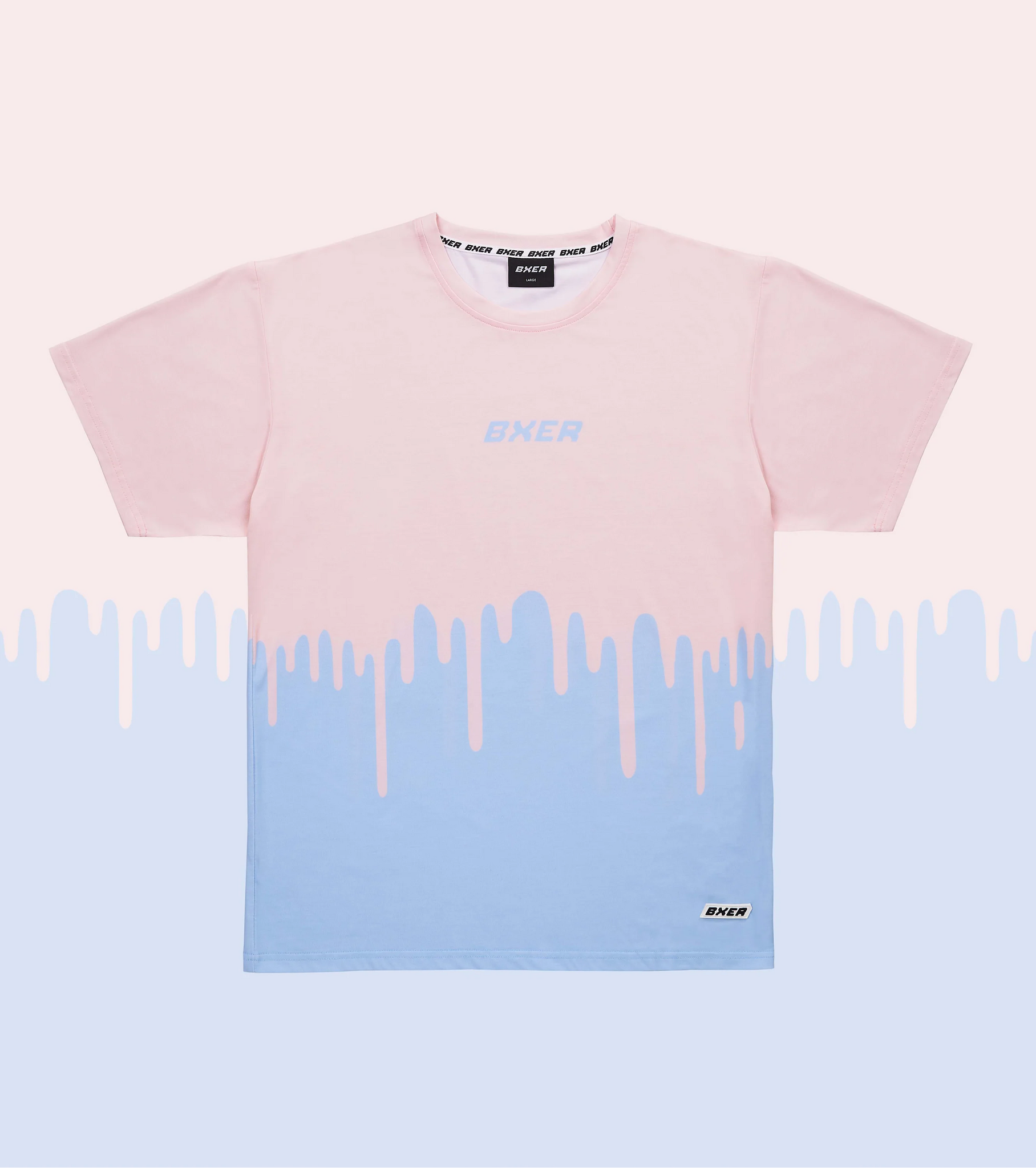 Schei** Boxer - Pinker Farbdrip T-Shirt